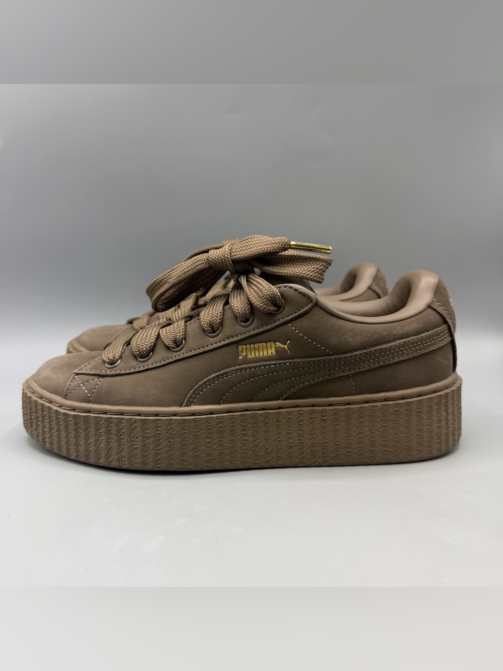 PUMA Fenty Creeper Women’s Size 9 Platform Sneakers Brown